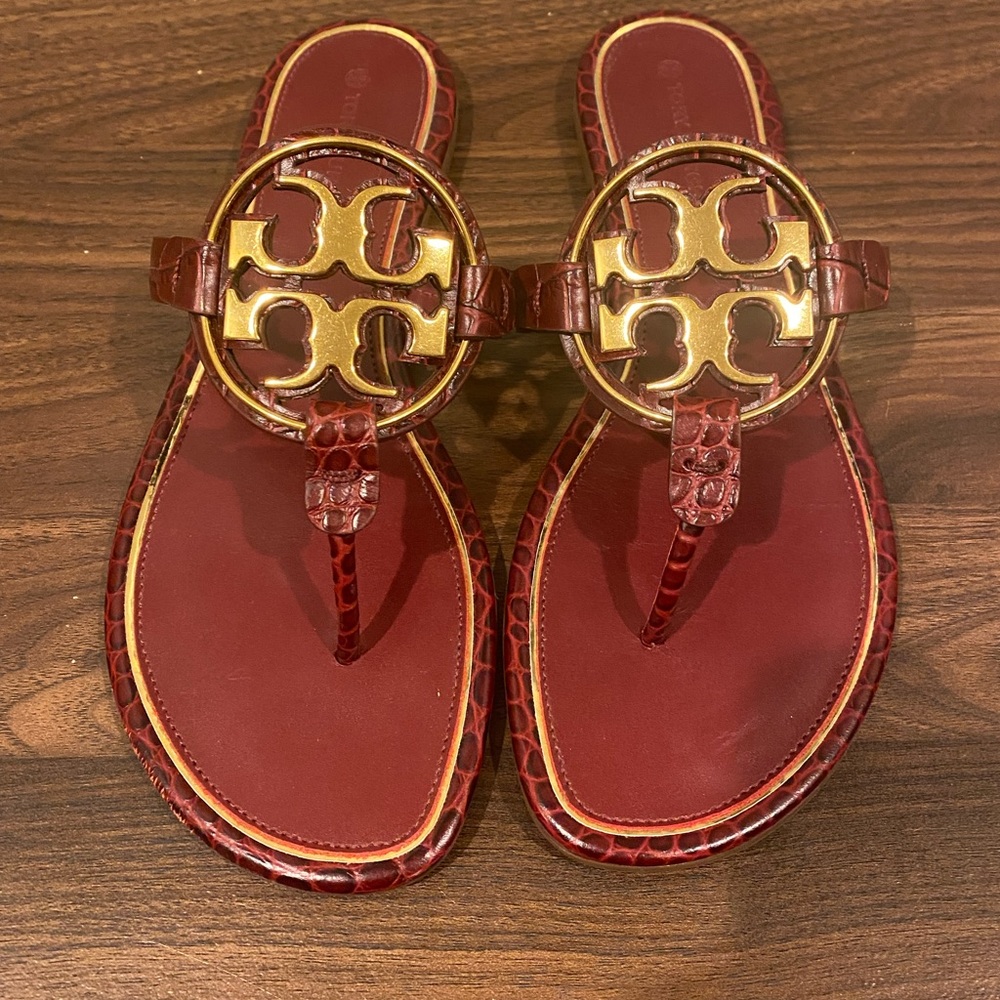 Tory Burch Metal Miller Red Sandal